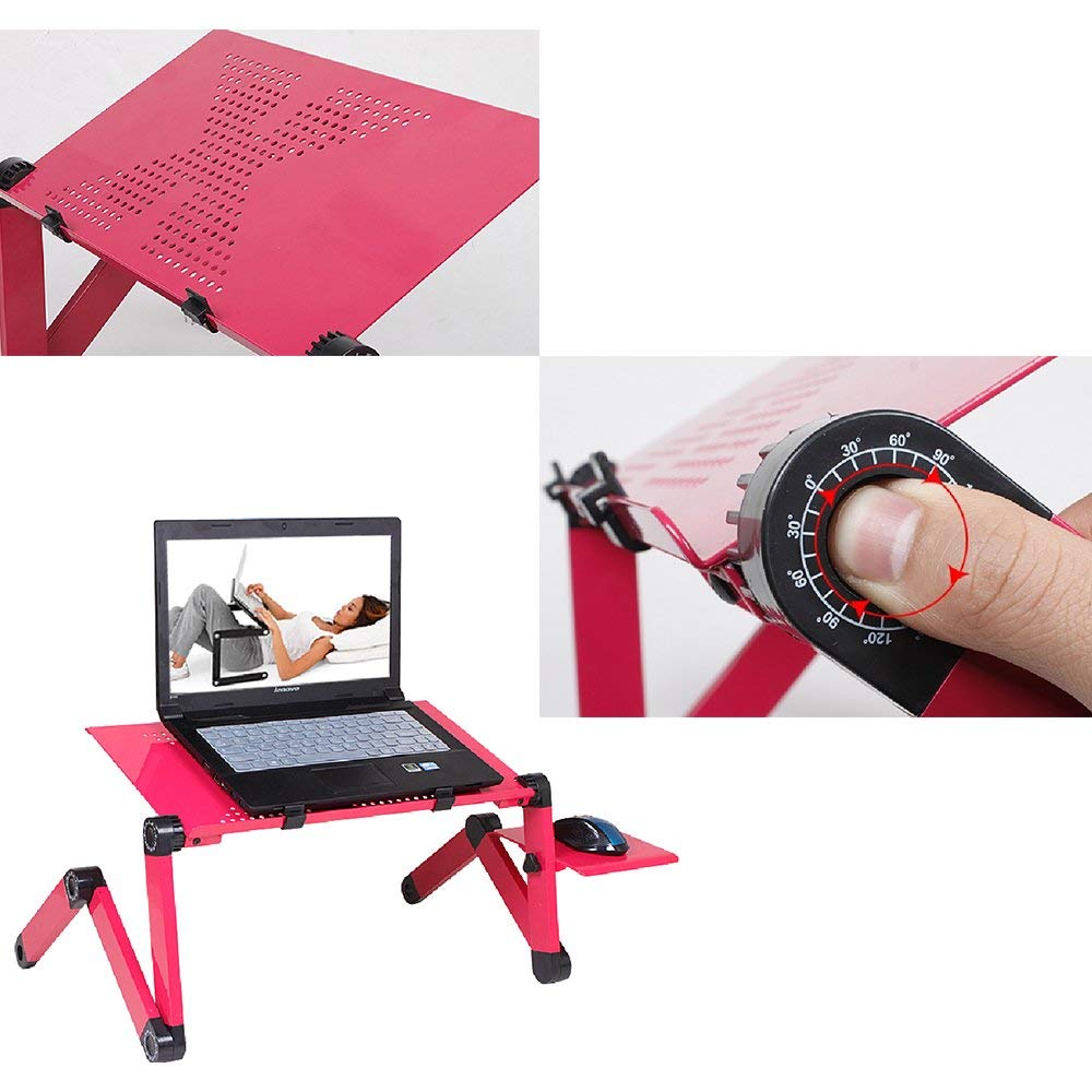 Laptop-Tischständer, Schreibtisch-Mauspad, Notebook-Klappständer, ergonomisches Design, verstellbar mit