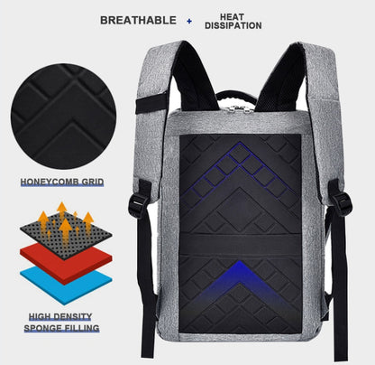 Diebstahlsicherer, wandelbarer USB-Lade-Rucksack 