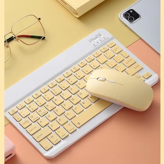 Kompatibel mit Apple Color Macaron Ultra-Thin Wireless Keyboard und Maus 