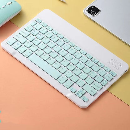 Kompatibel mit Apple Color Macaron Ultra-Thin Wireless Keyboard und Maus 