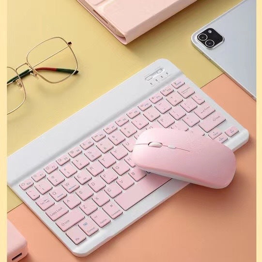 Kompatibel mit Apple Color Macaron Ultra-Thin Wireless Keyboard und Maus 