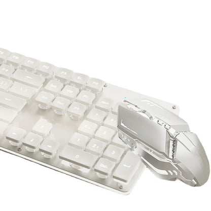 Stilvolle, geräuschlose, kabelgebundene mechanische Tastatur für das Homeoffice 