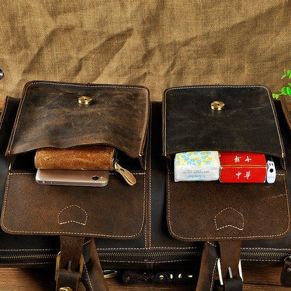 Handtasche aus Crazy-Horse-Leder