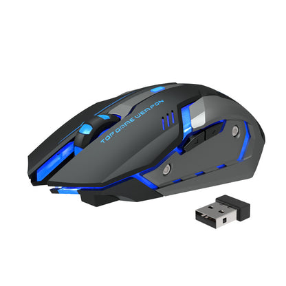 Leise Gaming-Maus mit kabelloser Ladefunktion